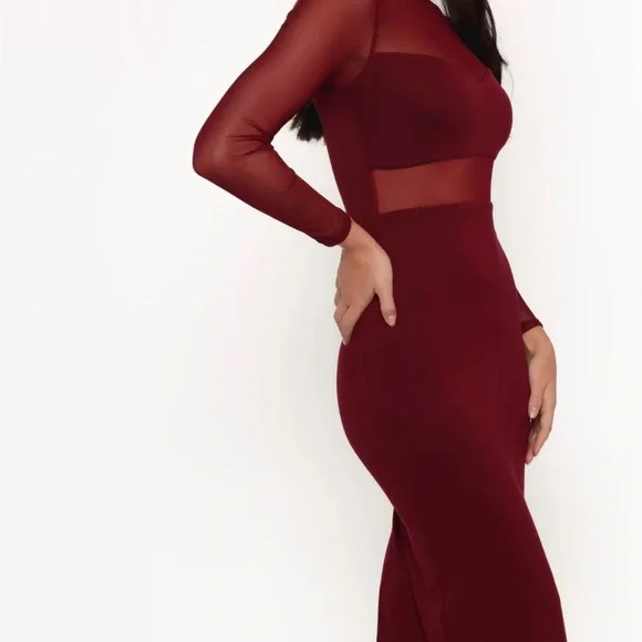 FARROW LONG SLEEVEMIDI
DRESS - WINE - Picture 8 of 8